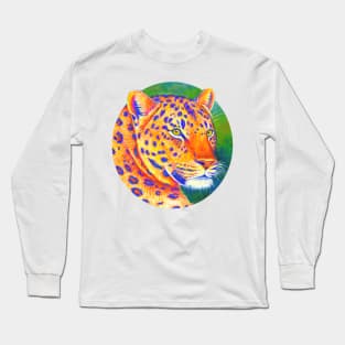 Queen of the Jungle - Colorful Leopard Long Sleeve T-Shirt